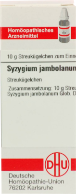 SYZYGIUM JAMBOLANUM D 4 Globuli 10 g