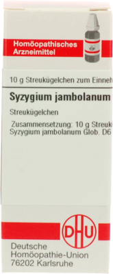 SYZYGIUM JAMBOLANUM D 6 Globuli 10 g