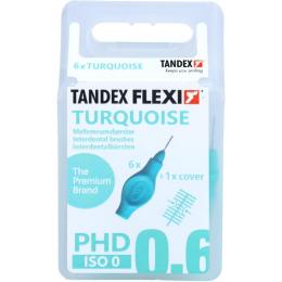 TANDEX FLEXI Interdentalb.PHD 0.6/ISO 0 turquoise 6 St.
