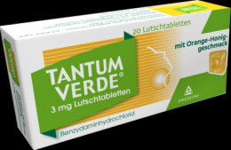 TANTUM VERDE 3 mg Lutschtabl.m.Orange-Honiggeschm. 20 St