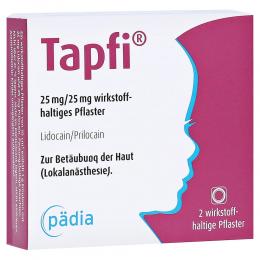 TAPFI 25 mg/25 mg wirkstoffhaltiges Pflaster 2 St Pflaster