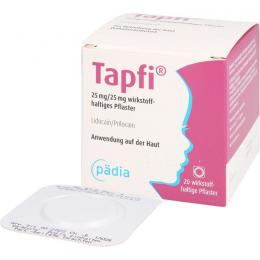 TAPFI 25 mg/25 mg wirkstoffhaltiges Pflaster 20 St.