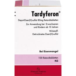 TARDYFERON Depot-Eisen(II)-sulfat 80 mg Retardtab. 100 St.
