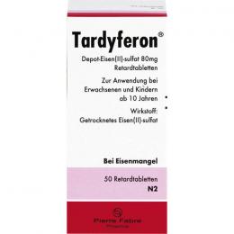TARDYFERON Depot-Eisen(II)-sulfat 80 mg Retardtab. 50 St.