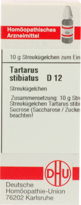 TARTARUS STIBIATUS D 12 Globuli 10 g