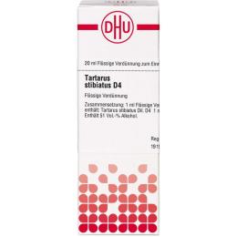 TARTARUS STIBIATUS D 4 Dilution 20 ml