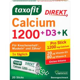 TAXOFIT Calcium 1200+D3+K Direkt Sticks 20 St.