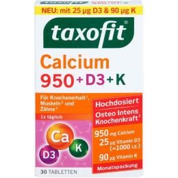 TAXOFIT Calcium 950+D3+K Tabletten 30 St. (79,1 g)