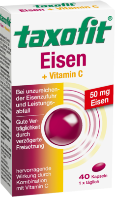 TAXOFIT Eisen+Vitamin C Weichkapseln 40 St