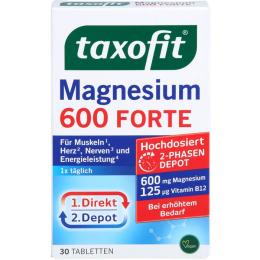 TAXOFIT Magnesium 600 FORTE Depot Tabletten 30 St. (51,2 g)