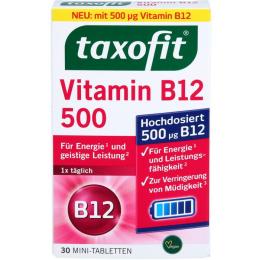 TAXOFIT Vitamin B12 500 Minitabletten 30 St. (4,7 g)