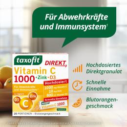 TAXOFIT Vitamin C 1000+Zink+D3 Direkt Granulat 20 St. (60 g)