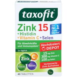 TAXOFIT Zink+Histidin+Selen Depot Tabletten 40 St. (31,2 g)
