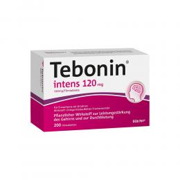 Ein aktuelles Angebot für Tebonin intens 120mg 200 St Filmtabletten Gedächtnis & Konzentration - jetzt kaufen, Marke Dr. Willmar Schwabe GmbH & Co. KG.