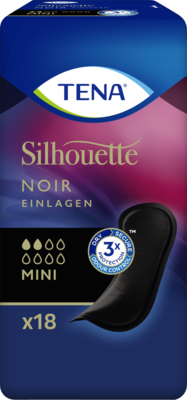 TENA SILHOUETTE Einlagen mini noir 18 St