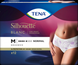 TENA SILHOUETTE normal M blanc 12 St