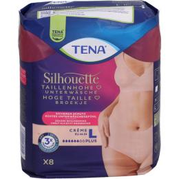 TENA SILHOUETTE Plus L creme Inkontinenz Pants 8 St.