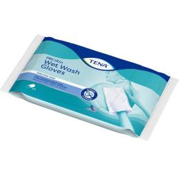 TENA WET Wash Glove parfümfrei 15x23 cm blau 5 St.