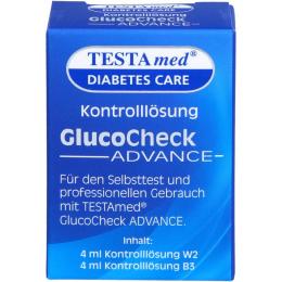 TESTAMED GlucoCheck Advance Kontrolllösung 4 ml