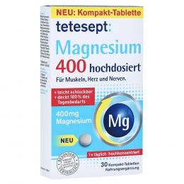 Ein aktuelles Angebot für TETESEPT Magnesium 400 hochdosiert Tabletten 30 St Tabletten Mineralstoffe - jetzt kaufen, Marke Merz Consumer Care GmbH.