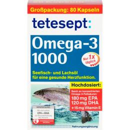 TETESEPT Omega-3 1000 Kapseln 80 St. (117 g)