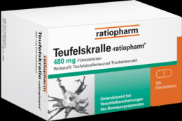 TEUFELSKRALLE-RATIOPHARM Filmtabletten 100 St