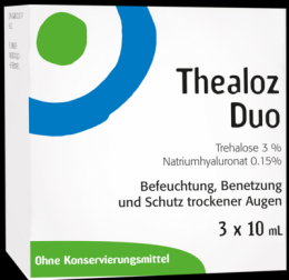 THEALOZ Duo Augentropfen 3X10 ml