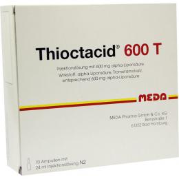 THIOCTACID 600 T Injektionslösung 10 X 24 ml Injektionslösung