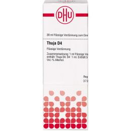 THUJA D 4 Dilution 20 ml