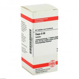 Ein aktuelles Angebot für THUJA D30 80 St Tabletten Naturheilmittel - jetzt kaufen, Marke DHU-Arzneimittel GmbH & Co. KG.