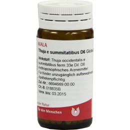 Ein aktuelles Angebot für THUJA E SUMMITATIBUS D 6 Globuli 20 g Globuli Homöopathische Einzelmittel - jetzt kaufen, Marke WALA Heilmittel GmbH.
