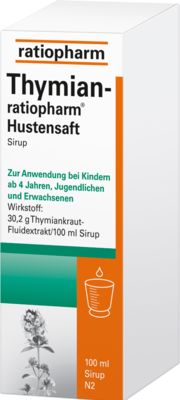 THYMIAN-RATIOPHARM Hustensaft 100 ml