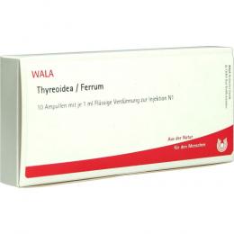 Ein aktuelles Angebot für THYREOIDEA/Ferrum Ampullen 10 X 1 ml Ampullen Homöopathische Komplexmittel - jetzt kaufen, Marke WALA Heilmittel GmbH.
