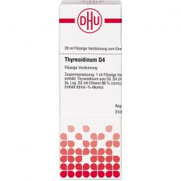 THYREOIDINUM D 4 Dilution 20 ml