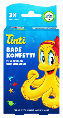 TINTI Badekonfetti 3er Pack DisplaySchale 3X6 g