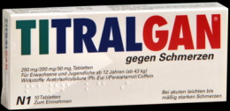 TITRALGAN Tabletten gegen Schmerzen 10 St