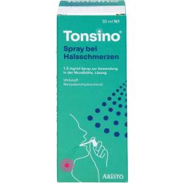 TONSINO Spray b.Hals.1,5mg/ml Spr.z.Anw.i.d.Mundhö 30 ml