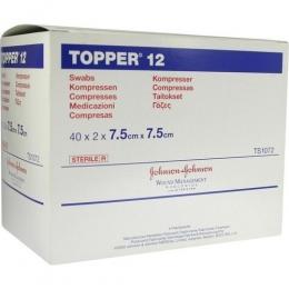 TOPPER 12 Kompr.7,5x7,5 cm steril 80 St.