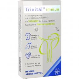 Ein aktuelles Angebot für TRIVITAL immun Kapseln 14 St Kapseln Multivitamine & Mineralstoffe - jetzt kaufen, Marke Hennig Arzneimittel GmbH & Co. KG.