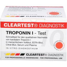 TROPONIN Infarkt Test Cleartest 10 St.