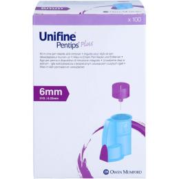 UNIFINE Pentips plus Kanüle 31 G 6 mm 100 St.