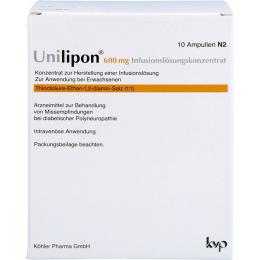 UNILIPON 600 Infusionslösungskonzentrat 10 St.