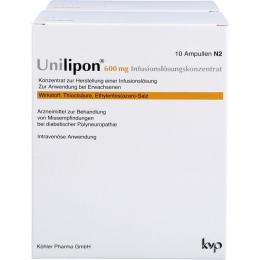 UNILIPON 600 Infusionslösungskonzentrat 20 St.