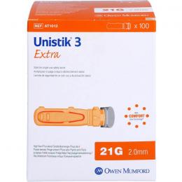 UNISTIK 3 Extra Eindr.Tiefe 2,0 mm Stechhilfe 100 St.