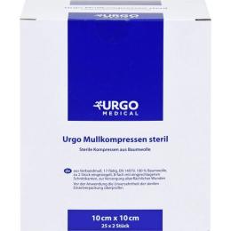 URGO MULLKOMPRESSEN 10x10 cm steril 50 St.
