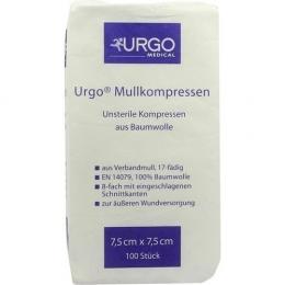 URGO MULLKOMPRESSEN 7,5x7,5 cm unsteril 100 St.