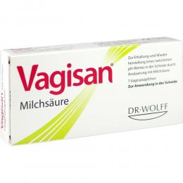 Vagisan Milchsäure Vaginalzäpfchen 7 St Vaginalsuppositorien