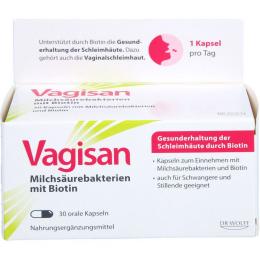 VAGISAN Milchsäurebakterien mit Biotin Kapseln 30 St. (6,8 g)