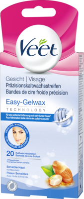 VEET Kaltwachs-Streifen Gesicht 20 St