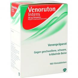 Ein aktuelles Angebot für VENORUTON INTENS 100 St Filmtabletten Venenleiden - jetzt kaufen, Marke Stada Consumer Health Deutschland Gmbh.